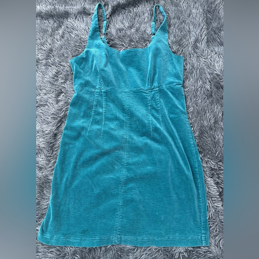 Wild fable, turquoise, corduroy dress, size large